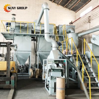 Hohe Trennungsrate Lithium-Ionen-Batterie Metallschrott Trennanlage 5000 kg Gewicht
