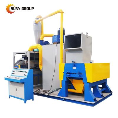 100-1000 kg Kapazität Schrott Kupferkabel Shredder und Granulator Recycling Anlage Linie