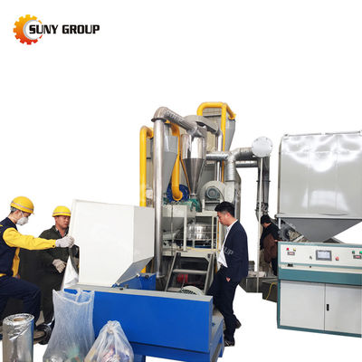 Recycling von medizinischen Blasen mit 55 kW vollautomatischer Aluminiumplastiktrennungsanlage