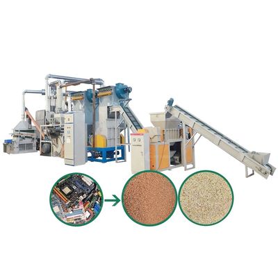 PCB-Recycling-Anlage Schaltplattenbrenn- und Trennlinie mit Luftstromtrennern