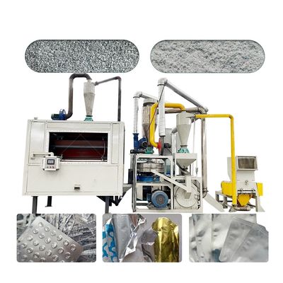 Produktionslinie für das Recycling qualifizierter Aluminiumplastikfolien 85 kW Gewicht 5,8 t