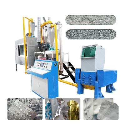 Produktionslinie für das Recycling qualifizierter Aluminiumplastikfolien 85 kW Gewicht 5,8 t