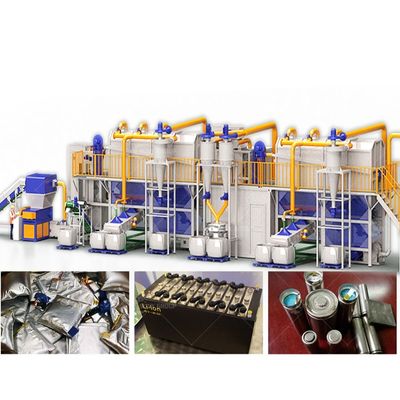 Schrott-Autobatterien-Recyclingmaschine mit PLC-PC-Touchscreen-Steuerung