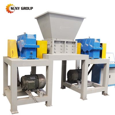 Doppelschacht E-Abfall Plastik-Metall-Abfall-Recycling-Schredder-Maschine mit 15 kW Leistung
