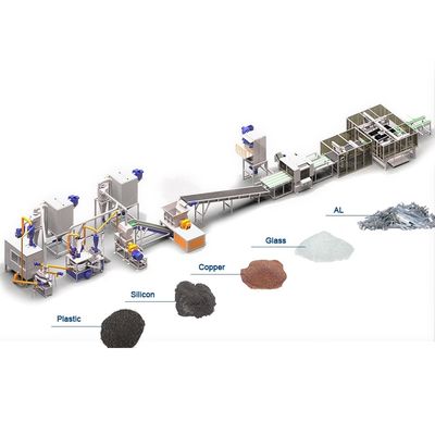 200-1000 kg/h Kapazität Kartonmaterialien Solarzellen Recyclinggeräte für das Recycling
