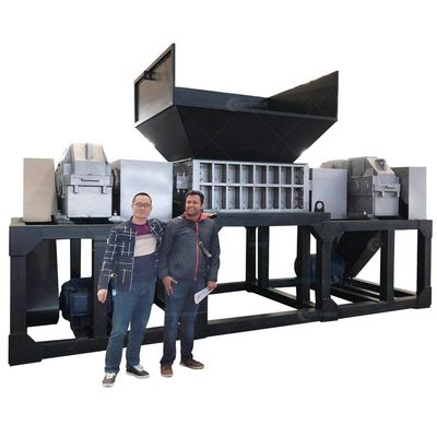 Doppelschacht Holzmetallschredder mit Videoüberprüfung und Multifunktionsfunktionen