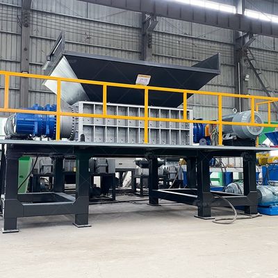 PLC-gesteuerte Doppelwellen-Schredder für das Papier-Plastik-Recycling aus Holzkarton