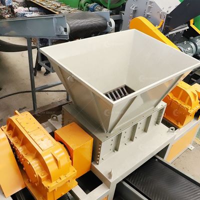 PLC-gesteuerte Doppelwellen-Schredder für das Papier-Plastik-Recycling aus Holzkarton