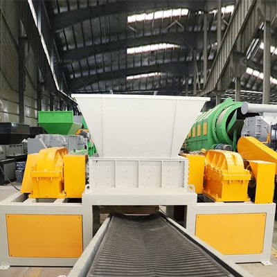 15kW Leistung Doppelwellen-Schredder für Glasfaser und Aluminium-Dosen-Schredder