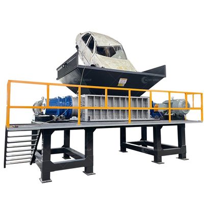 Reifen-Schredder Reifenmüll-Recycling-Maschine Doppelwellen-Schredder mit 2300KG Kapazität