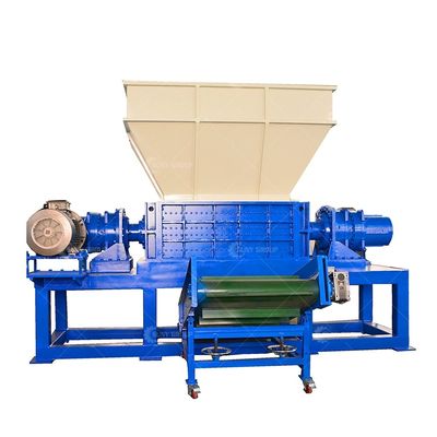 Doppelschacht-Schredder für Altkautschuk, Pu-Schaum-Metallabfall-Recyclinggeräte