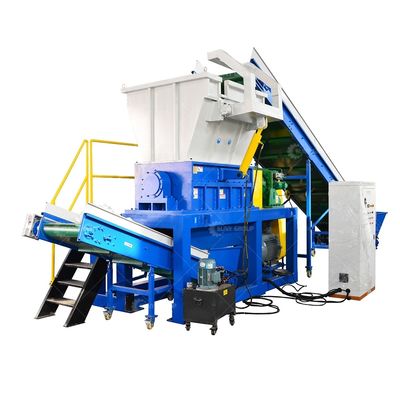 Doppelschacht-Schredder für Altkautschuk, Pu-Schaum-Metallabfall-Recyclinggeräte