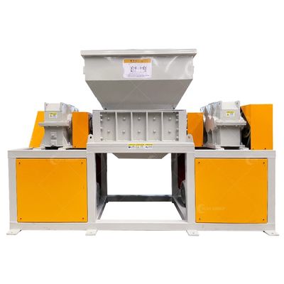 Multifunktionale Holzschreddermaschine zum Zerkleinern von Papier und Metall mit doppelter Welle