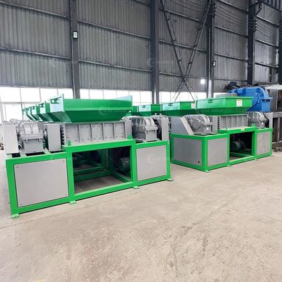 Hochleistung 15000W Doppelschacht-Schredder für Haushaltsmüll mit 9CrSi/D2/SKD-11 Blades