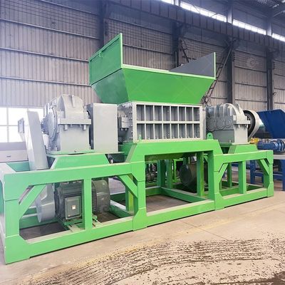 Hochleistung 15000W Doppelschacht-Schredder für Haushaltsmüll mit 9CrSi/D2/SKD-11 Blades
