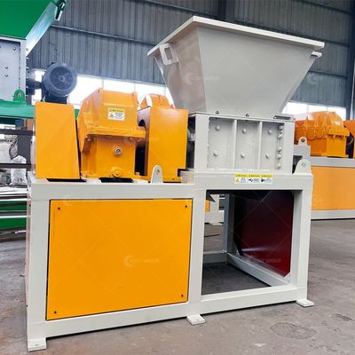 Multifunktionales Abfallschredder Kunststoffschredder 30-50kg kundenspezifische Mini-Doppelwellen-Schreddermaschine